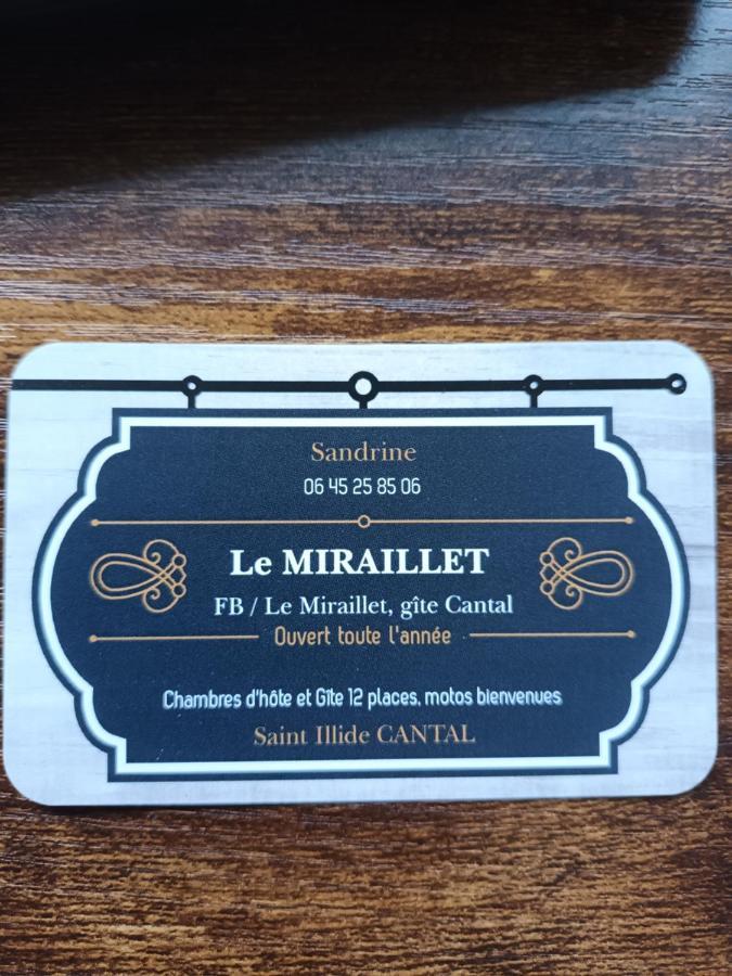 Le Miraillet, Chambre Hote Saint-Illide Eksteriør billede